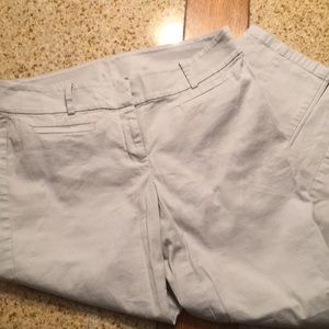 Light grey Ann Taylor cropped pants